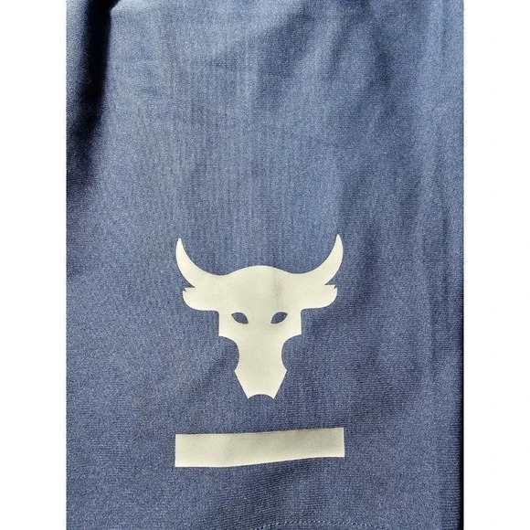 Under Armour Project Rock Heat Gear Compression Shorts Navy Size Medium - New - Picture 3 of 10